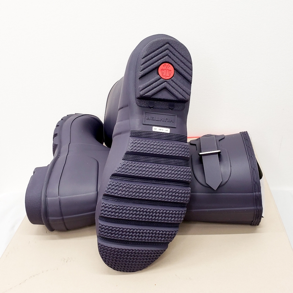 NIB Hunter Short Waterproof Rain Boot - Aubergine - Picture 8 of 10